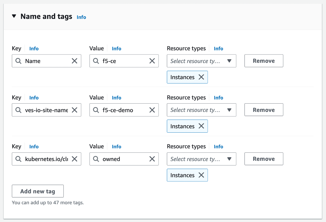 Figure: Add Tags